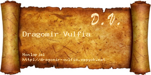 Dragomir Vulfia névjegykártya